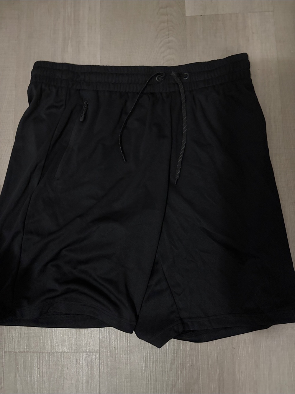 Women's Black Athletic Drawstring Shorts